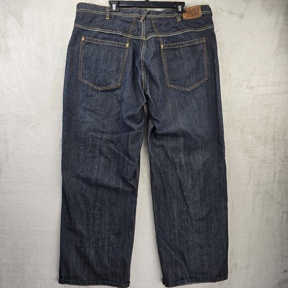 Vtg Sean John Denim Jeans Mens 40 Blue (Fits 42x30) Baggy Wide Skate Skater Y2K - Picture 5 of 12